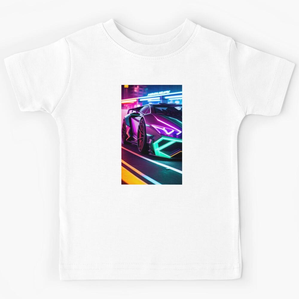 A.I INK | Futuristic Cyberpunk Lambo Kids T-Shirt 160