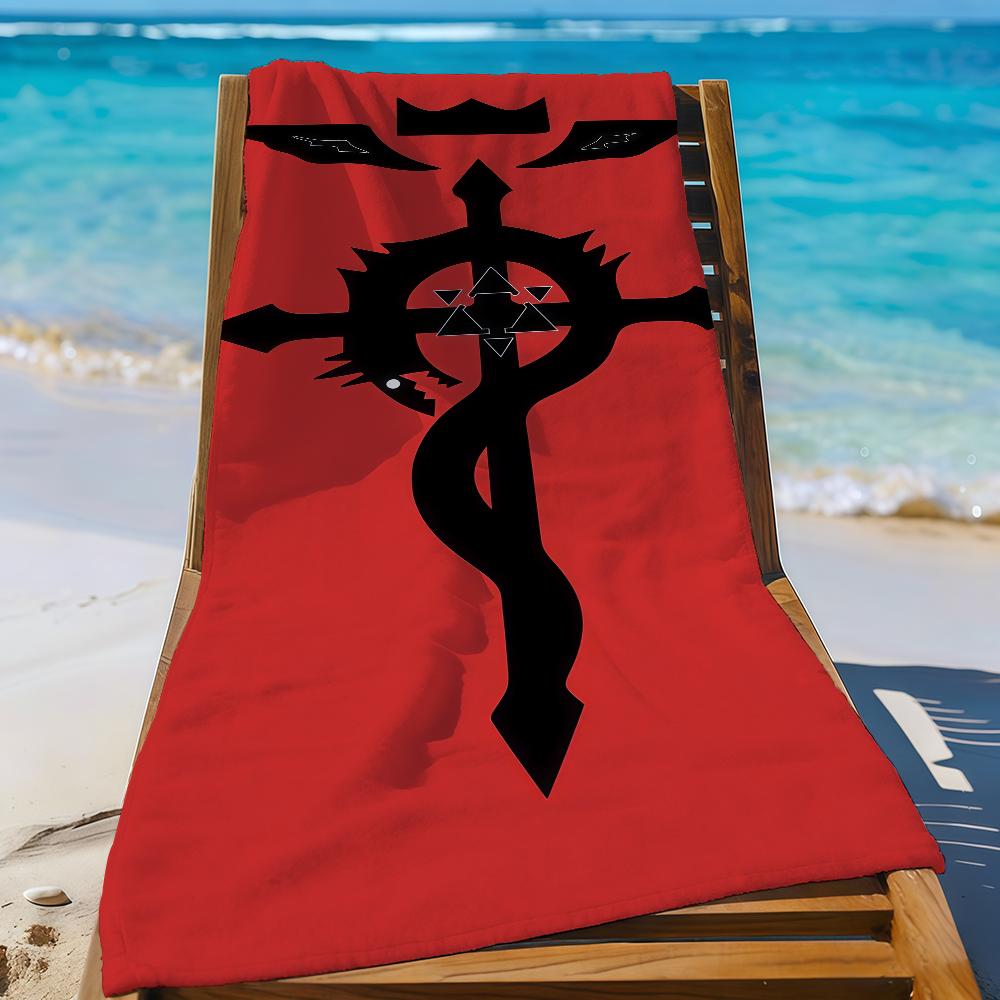 Asciugamano Anime F-Fullmetal Alchemist da Spiaggia Doccia Bagno Viaggio Leggero Delicato sulla Pelle per Piscina Campeggio Crociera Estate