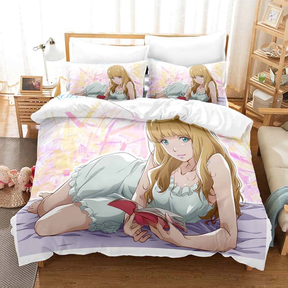 Fashion 3D Print Anime Carole & Tuesday Bedding Set Single Twin Full Queen King Size Bed Set Adult Kid Bedroom Duvet Cover Sets