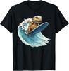 Cool Bearded Dragon Surfing Graphic Tee for Animal Lovers