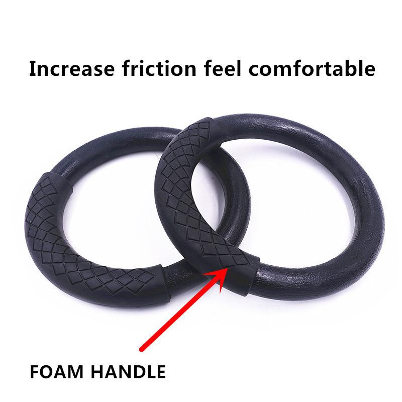 Profesjonalny pierścień gimnastyczny do podciągania się z regulowanym paskiem do ćwiczeń w domowej siłowni Crossfit, trening siłowy i mięśniowy