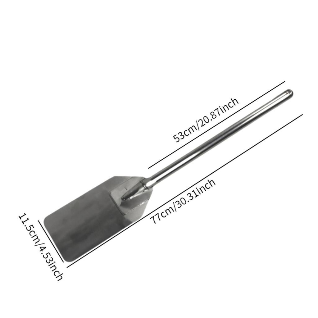 Paleta Mezcladora Espátulas Extra Largas Utensilios de Cocina Resistentes Paletas Planas para Remover de Mango Largo Revendedor para Granja Cangrejo Hervido Maestro