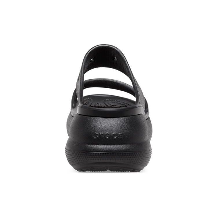 Crocs Classic Crush Puff Wedge Clogs Unisex Footwear Black 207670-001