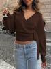 Women's V-Neck Knitwear for Fall and Winter