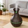 LED Wood Grain Aroma Diffuser 200ML Ultrasonic Humidifier Essential Oil for Home Office Bedroom Decorator