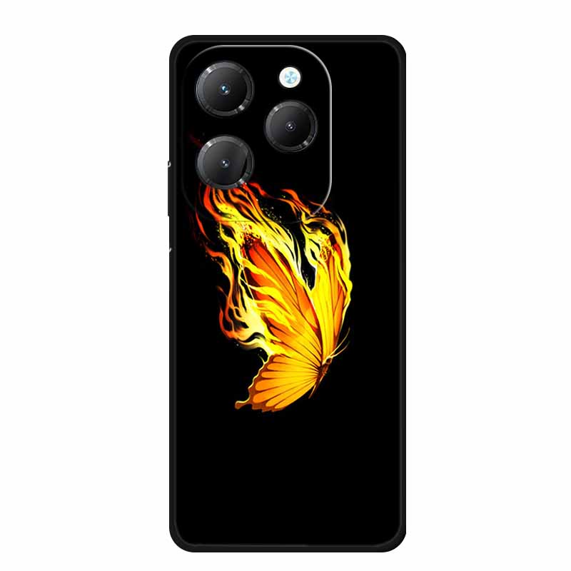 For Infinix Hot 40 Pro Case Animals Soft Silicone TPU Cover Phone Cases For Infinix Hot 40i Hot40 X6837 Protective Wolf Coque
