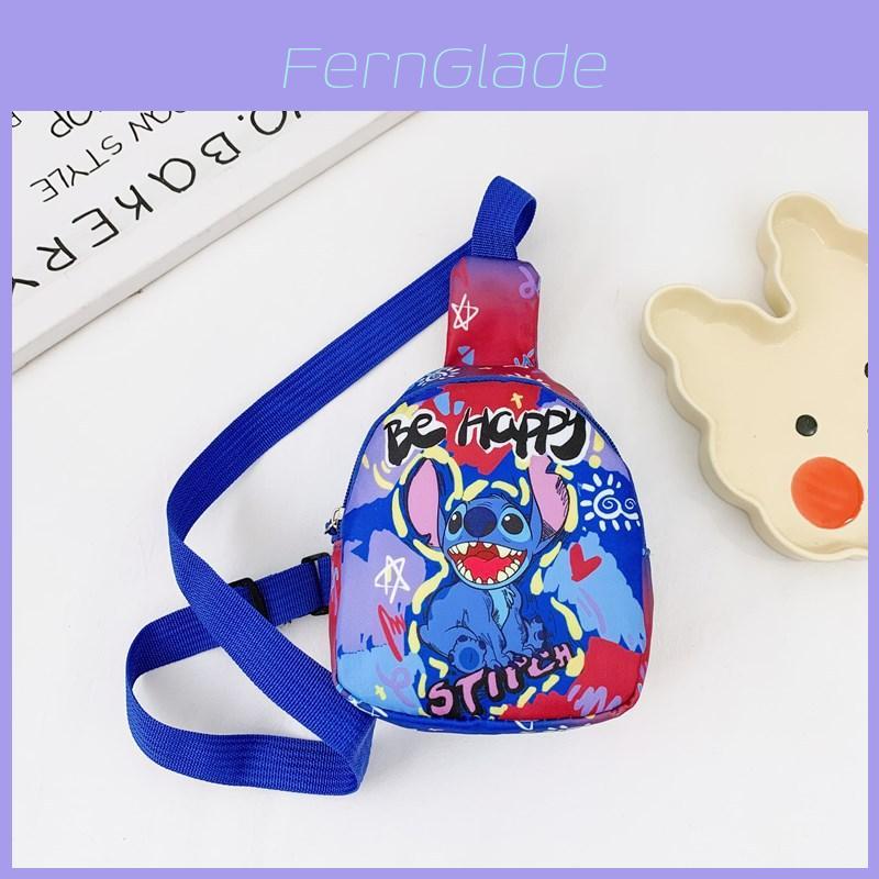 Lilo Stitch Kids Cartoon Mini Backpack With Polyester Fabric For Toddler Daily Use