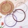 2Pcs Adjustable Embroidery Hoop Spring Loaded Round Plastic Stitching Frames for Sewing Needlework Fabric Craft Project