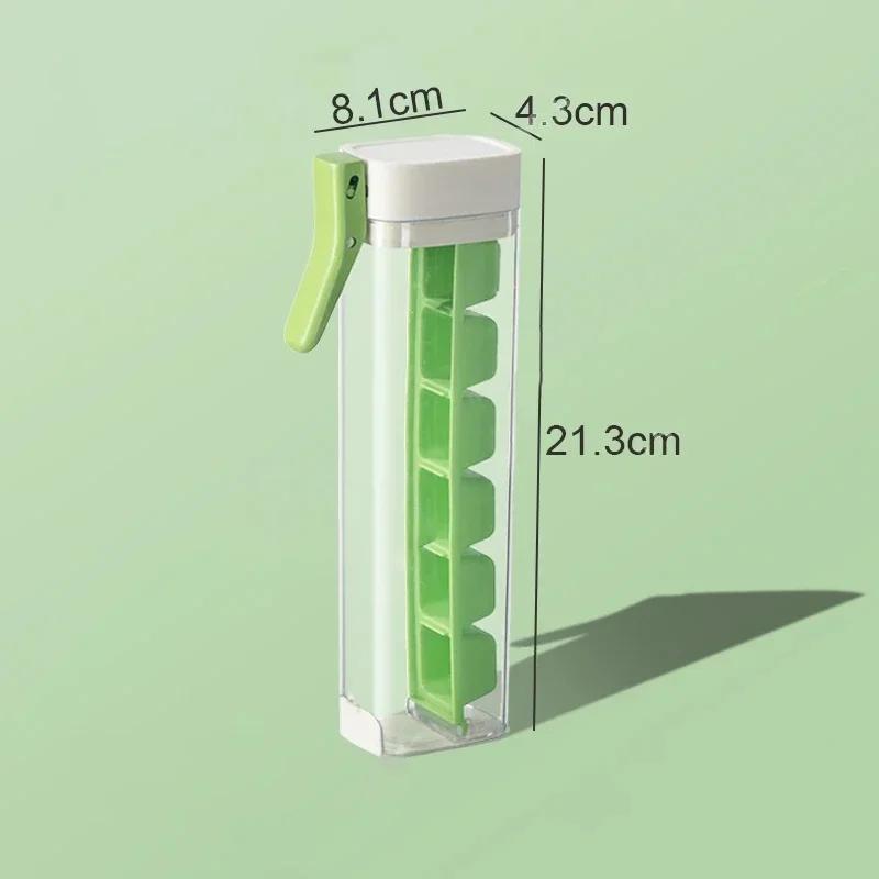 Ice Cube Molds Silicone Creative One Hand Press Type Small Ice Cube Maker Molds Food Grade Ice Cube Storage Box Whiskey Ice Cube