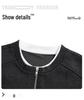 2025 Autumn/Winter Men's Trendy Heavyweight Round Neck Hoodie Pullover, Zippered Fake Two-Piece Long Sleeve Shirt
