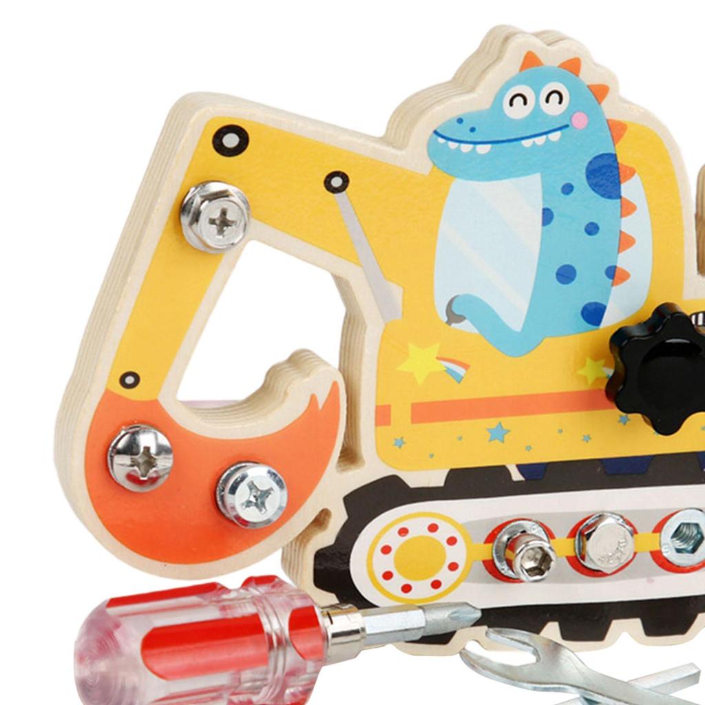 Holzschraubendreher-Beschäftigungsbrett, Frühes Lernen der Feinmotorik, Schraubbrett, Sensorisches Brett, Lernspielzeug für Kinder, Weihnachtsgeschenk