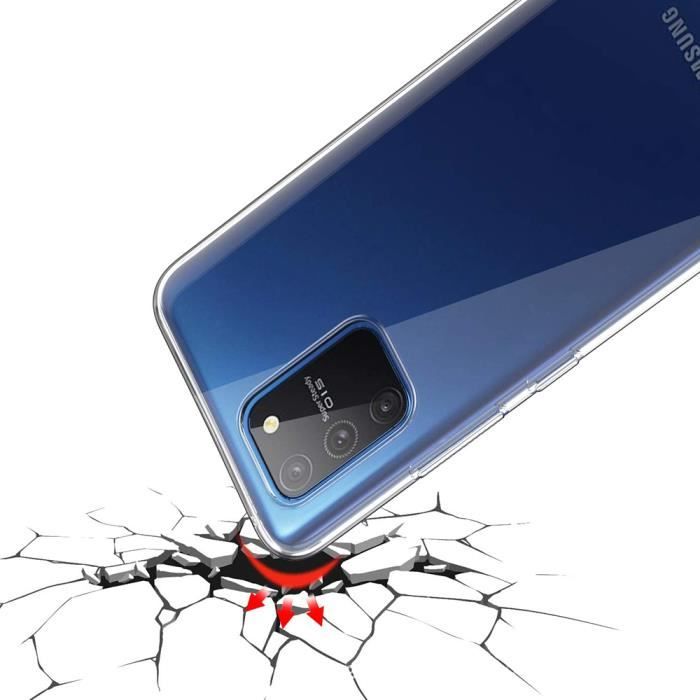 Transparent Case for Samsung Galaxy Note 10 Lite + 2 Pieces Tempered Glass, Transparent Ultra Thin Anti Scratch Silicone TPU