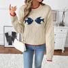 2025 Autumn/Winter Women's Casual Knit Round Neck Sweater
