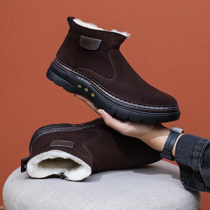 2025 Winter New Men's Thickened Cotton Shoes Anti-cold Comfortable Warm and Durable Skid-proof Free Shipping Men's Shoes