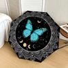 1pc Butterfly Mandala Night Sky Umbrella with Plastic Handle,Suitable for All Seasons Home Travel Outdoor UmbrellaDD358