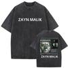 Zayn Malik The KONNAKOL Tour 2026 Vintage Washed T Shirt Men Women Summer High Quality ONeck Tshirts Fashion Oversized Tshirt