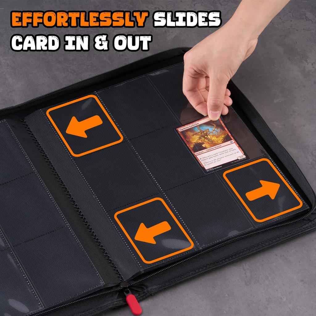 ProCase Card File with Transparent Top Extra Large Size Window, Loader,