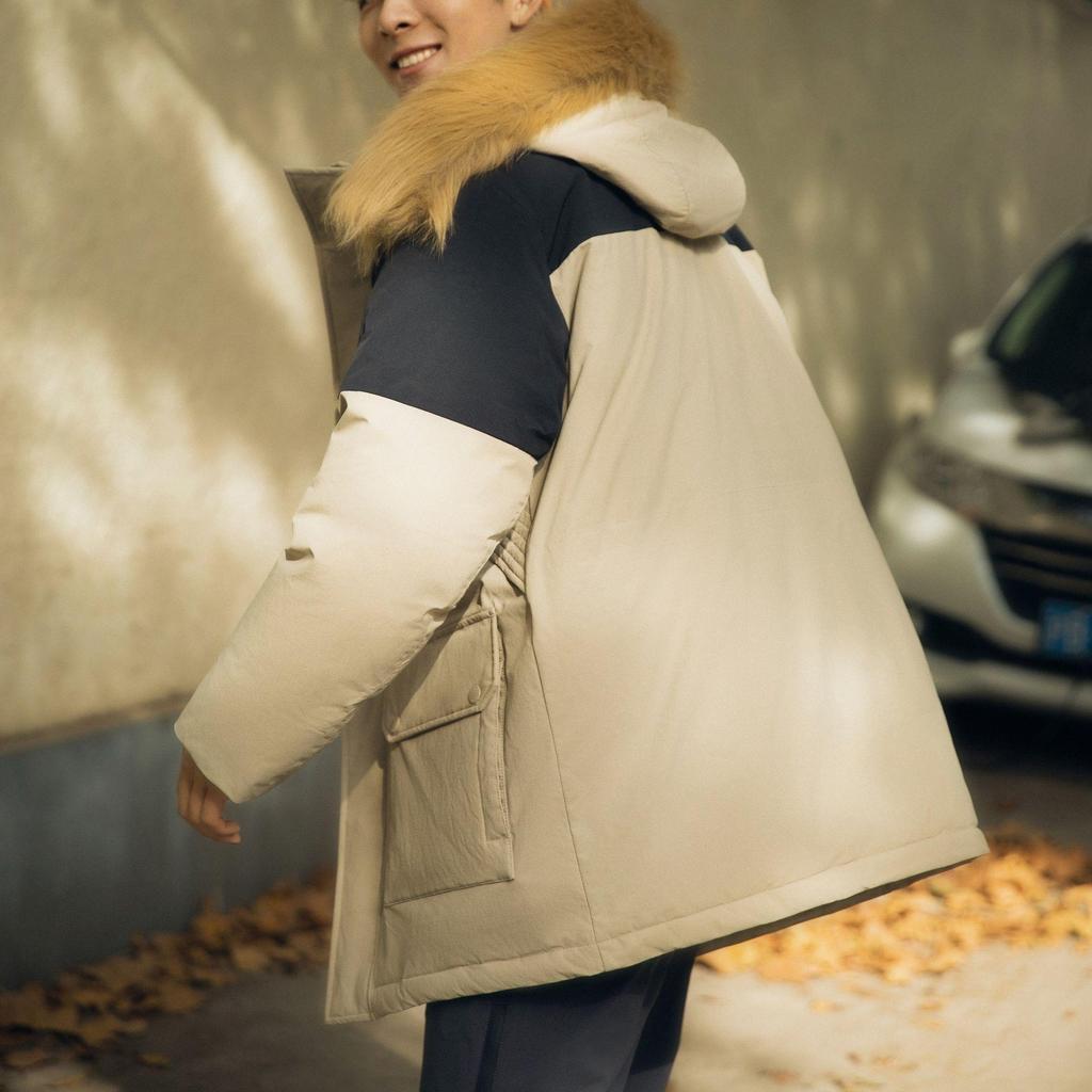 New Balance Down Jacket Unisex Light Coffee (Unisex) Down Jackets AMJ34323 SOT