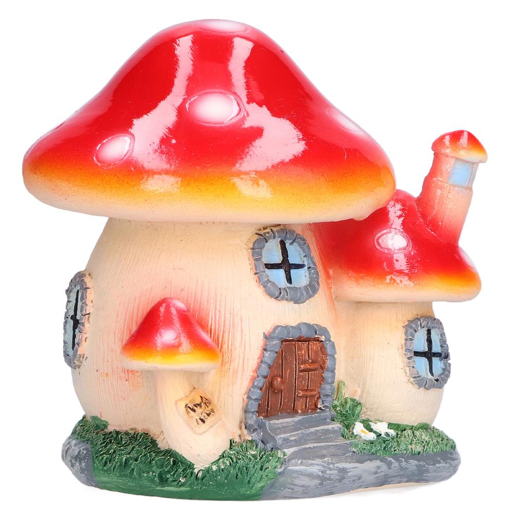 Small Mushroom House Decoration Moss Micro Landscape Decorations Bonsai Mushroom Sculpture Resin Crafts