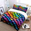Colorful Decorative Scales Set Soft Comfortable Duvet Cover Bedding Set Included 1*Duvet Cover & 2*Pillowcases, Gift