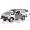 1/32 Scale Lada NIVA Jeeps Diecast Car Model Toy, Pull Back Toy Vehicle with Sound and Light for Kids Toddler Boys Girls Gift Collection