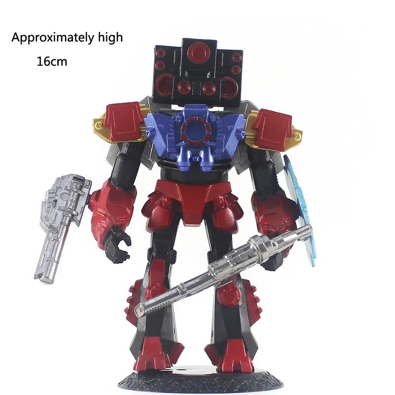 Titan Clock Man Figuras Pvc Model Skibidi Toilet Man Game Action Toy Figures Boys Children'S Birthday Gift