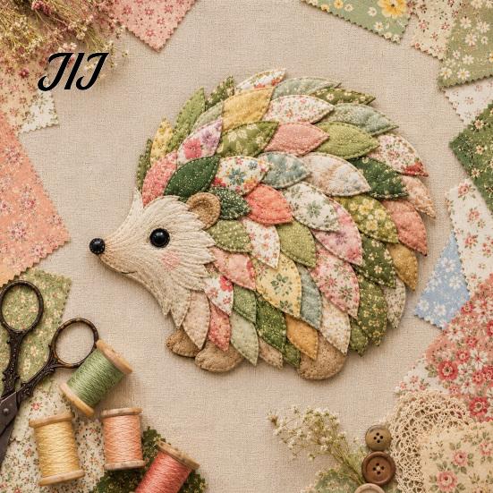 Unique Handmade Home Decorations Garden Animal Patchwork DIY Kit, Floral Fabric Sewing Cute Kit Butterfly Bird Crafting for Adults, Farmhouse