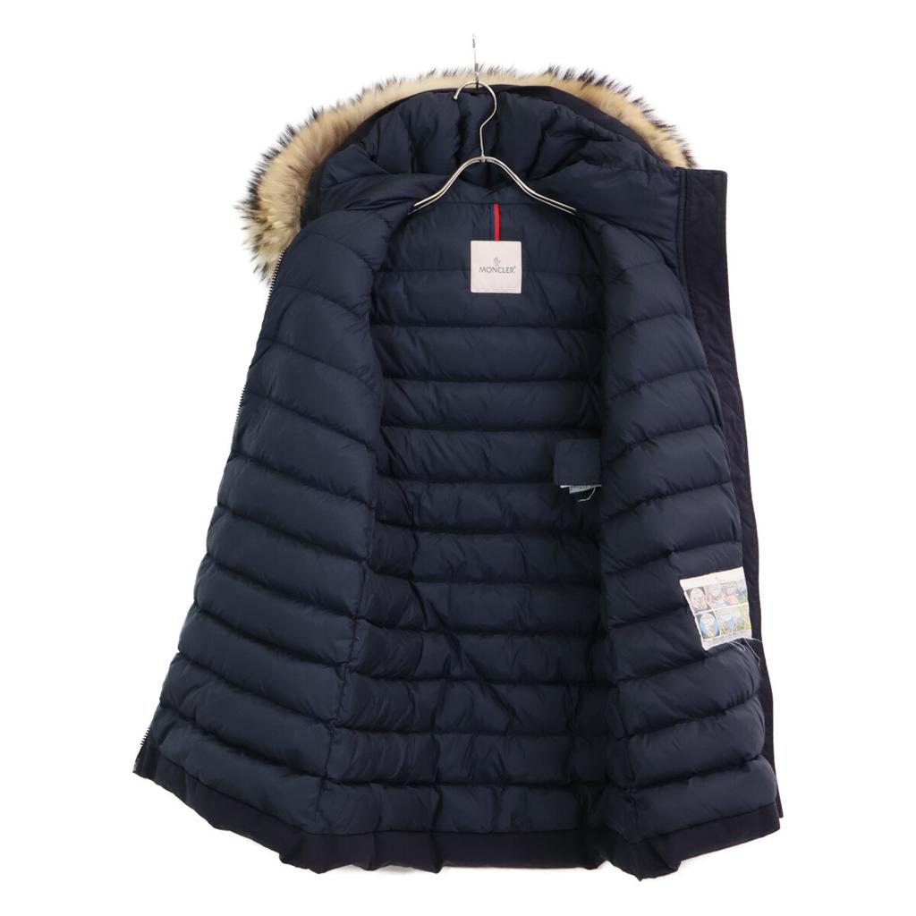 Moncler DIMITRA Fur-trimmed Down Jacket Coat 00 NavyUsed