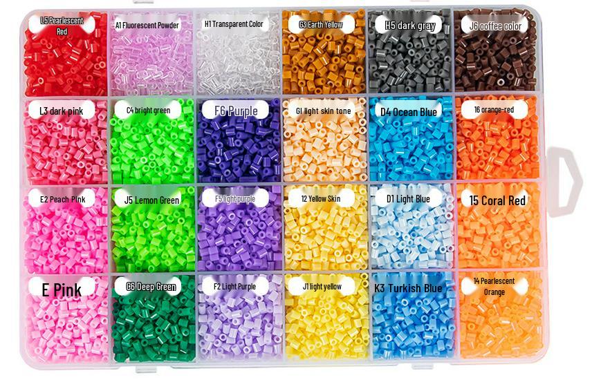 Pinpin Doudou 72-Color Soft Beads Set: Educational DIY Puzzle Toy for Children