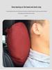 Breathable Suede Car Headrest and Lumbar Support Pillows for All Seasons