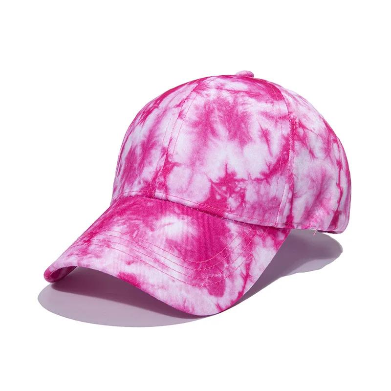 New Unisex Outdoor Fashion Graffiti Printing Baseball Cap Europe  Men Tie Dye Adjustable Hats Summer Hip Hop Snapback Dad Hat