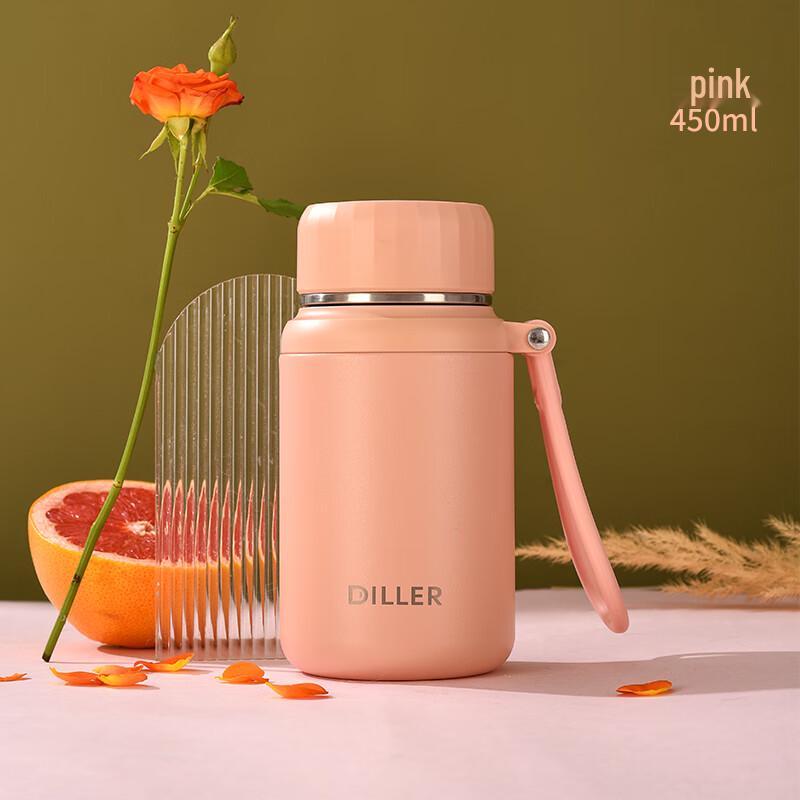 Dilabear Portable Tea Infuser Insulated Water Bottle