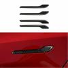 4Pcs/set Carbon Fiber Side Door Handle Cover Sticker Decal For Tesla Model 3 LB