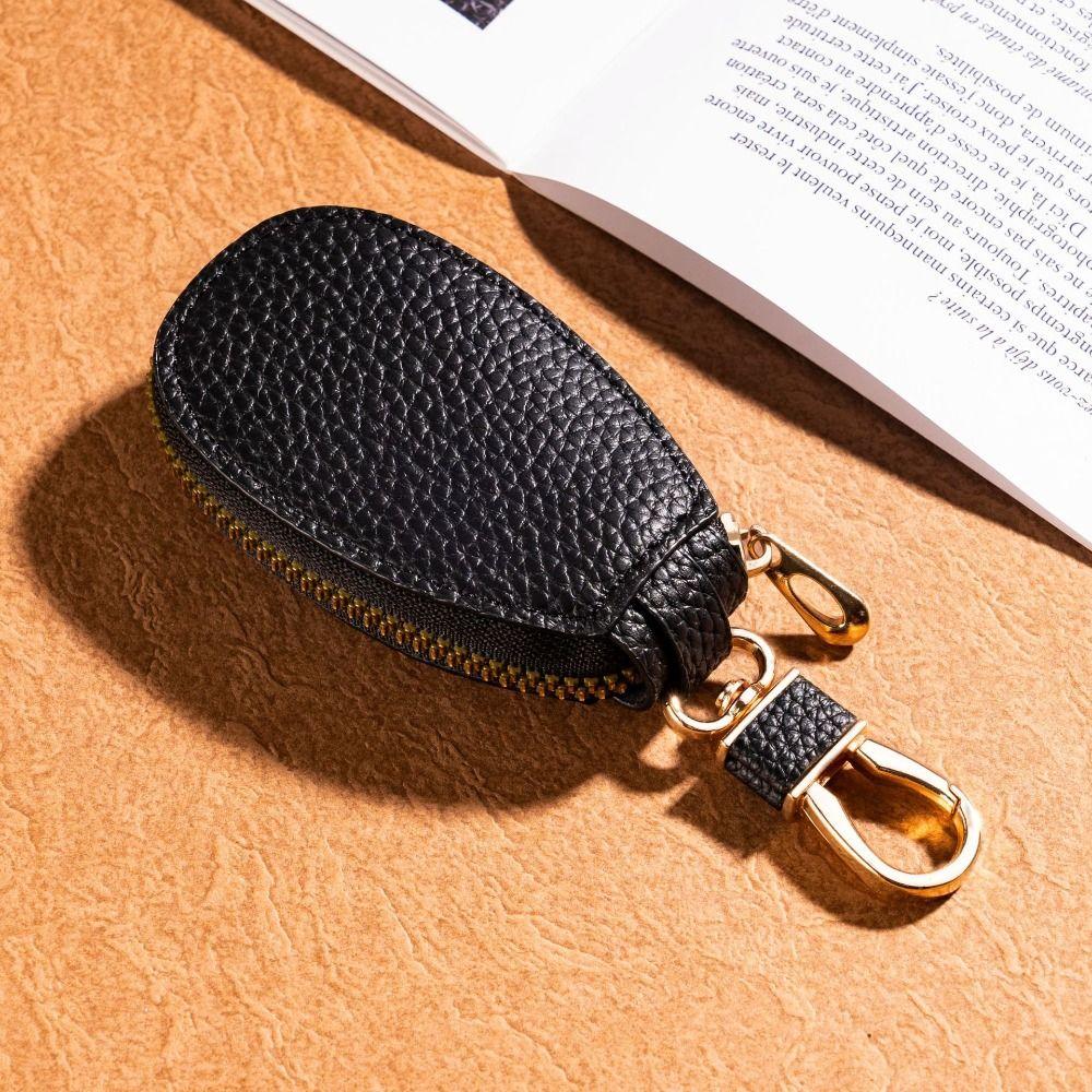 Solid Color Small Purse Wallet Simple Key Case Bag Fashion PU Leather Coin Bag  Keychain