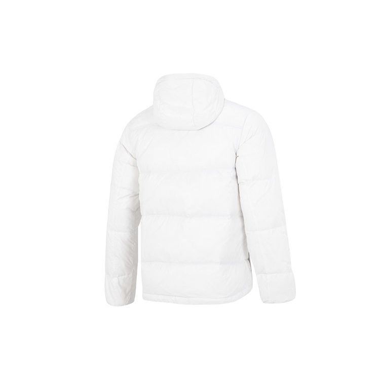 Under Armour Solid Color Sports Casual Hooded Down Jacket Men Outerwear White 1375437-112