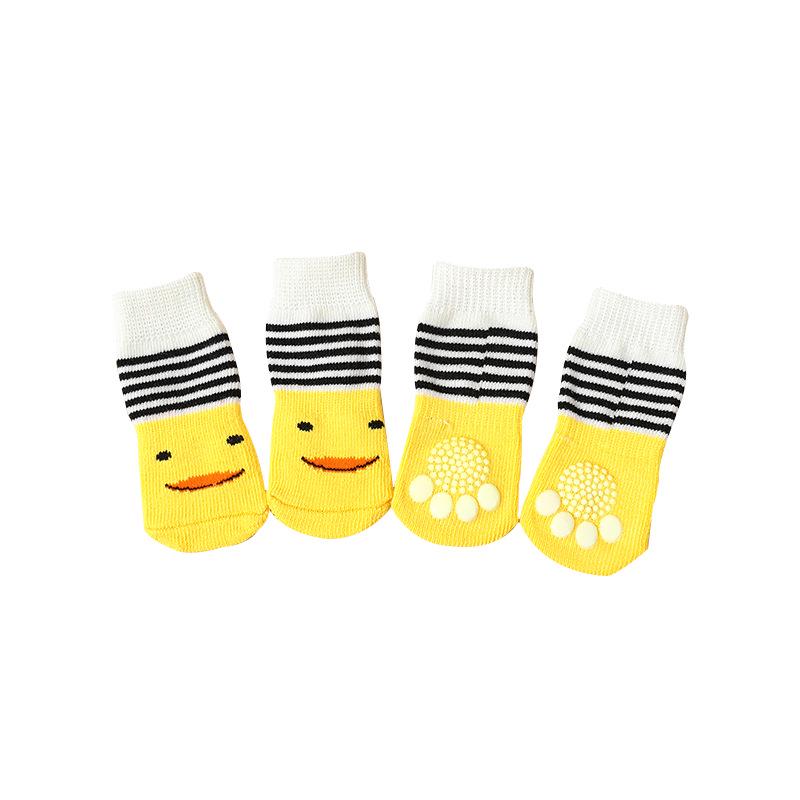 Rutschfeste Anti-Schmutz-Hundesocken: Sicher sitzende Fußabdeckungen für Haustiere für kleine bis mittelgroße Hunde und Katzen