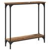 Console Table with Shelf Reclaimed Wood Look 75 x 22.5 x 75 cm Wood Based Material
