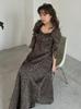 Crepe Satin Print Dress FWFO251074MIX0