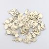 200x Animal Flower Leaf Pattern Multi-function DIY Pendant Handmade Practical Home Decoration Scrapbooking Craft Wooden Ornament