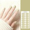 3PCS Solid Color No-Bake Gel Nail Stickers, Easy Application, Long-Lasting