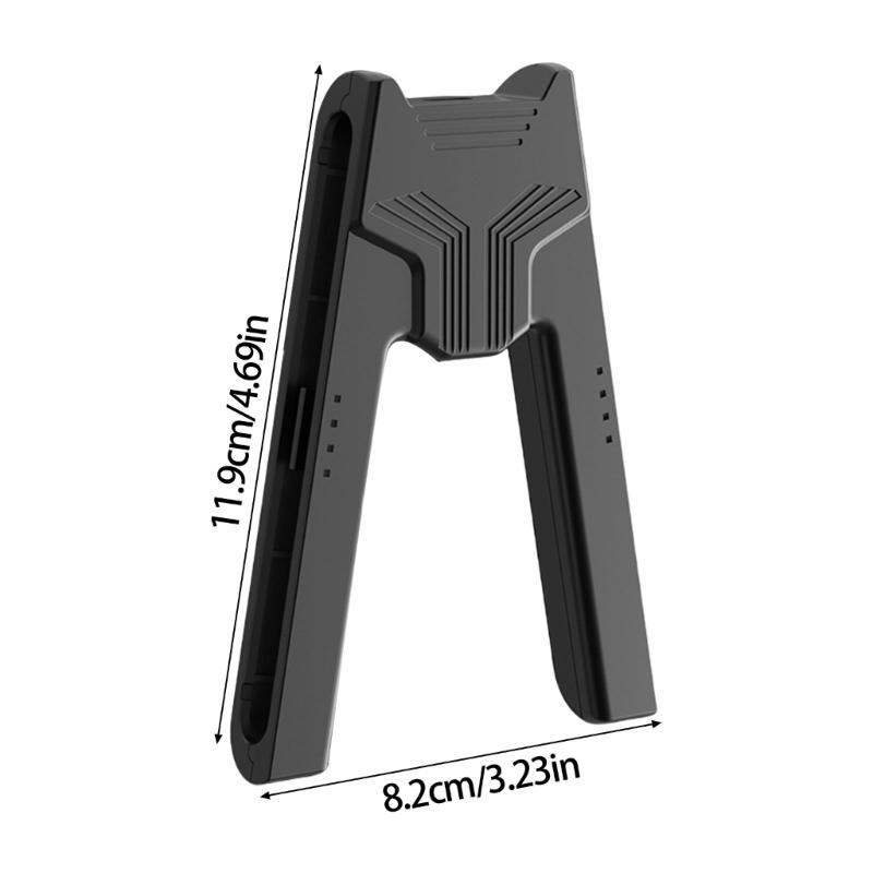 Double USB C Charging Dock Ergonomic V Grip Handle with Not Slip Magnetic Base Game Spare Part Compatible for Switch2