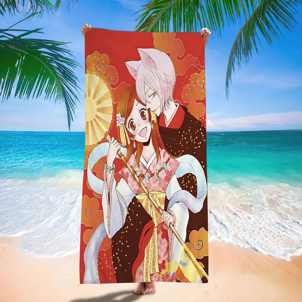 K-Kamisama K-Kisss Classic Comics Bath Towel Microfiber Soft Water Absorbing Breathable For Kids Decorative Cartoon Beach Towel