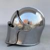 Leštěná ocelová přilba Barbuta Středověký rytíř LARP Cosplay, Kostýmový veletrh
