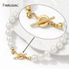14K Gold Plated Brass OT Clasps Toggle Clasps End Connector for DIY Bracelet Necklace Jewelry Making Findings Accessories