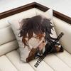 Genshin Impact Zhongli Throw Pillow Case Sham 45X45Cm 35X35Cm Square Bedroom Pillowcase Cushion Cover