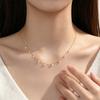 Gypsophila Zirconia Water Drop Necklace - Women's Fashion Light Luxury Clavicle Chain