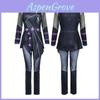 Kpop Demon Hunters Rumi Zoey Mira Cosplay Catsuit With Faux Leather Material For Halloween Party Performance
