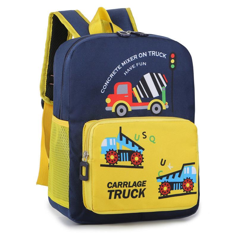 Adorable Cartoon Kids Backpack For 3-7 Year Olds Breathable Nylon Durable Cute Print