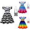New, Gaby'S Doll House, Girls Skirt, Girls Flying Sleeve Dress, Princess Dress + Bag