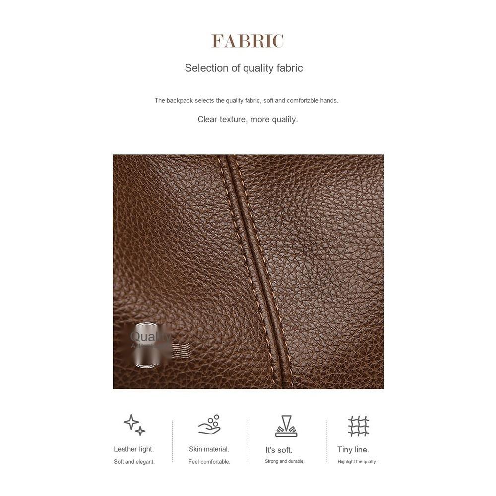 Lightweight Large Capacity Faux Leather Multipurpose Storage Bag for Daily Use